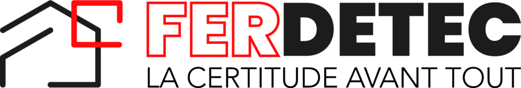 Logo ferdetec entreprise de reconnaissance structurel , diagnostic de structure et Ferroscan