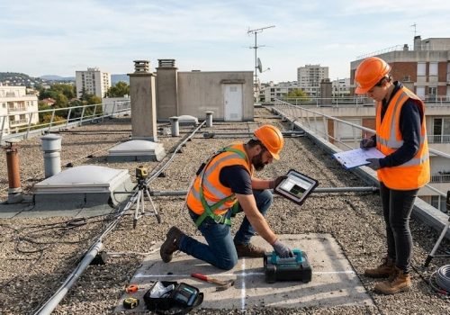 Caractérisation de planchers en toiture avant pose d’antennes sur un immeuble de logements