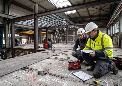 Reconnaissance structurelle d’un plancher avant installation d’une mezzanine à Tremblay-en-France , Ferdetec