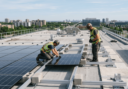 Installer des panneaux solaires en toiture-terrasse : la dalle peut-elle supporter la charge ? ferdetec