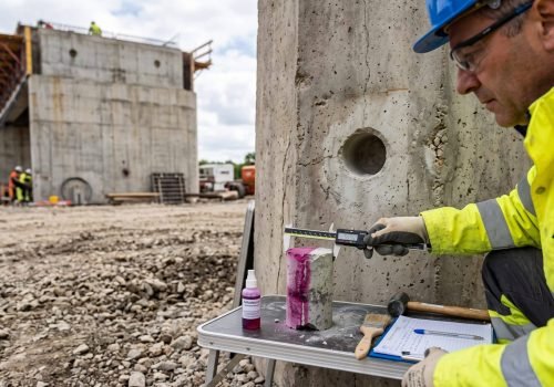 Carbonatation du béton : comment mesurer la profondeur sur site ? ferdetec