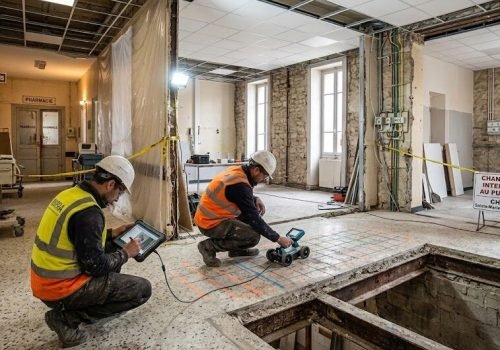 Reconnaissance structurelle de planchers dans le cadre de la rénovation d’un Établissement de santé – Sainte-Marie-d’Alboix, Ferdetec